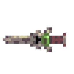 エメラルド柄の短剣