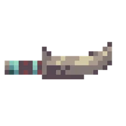 サファイア柄の短剣