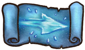 呪文の巻物：霜撃