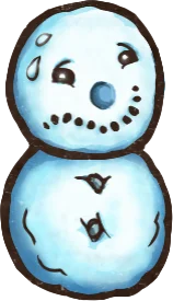 グラグラ雪ダルマ