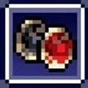 黒壇と深紅の石