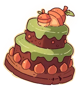 ナッツシェルのケーキ