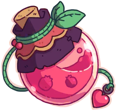 ピンクベリーのジュース